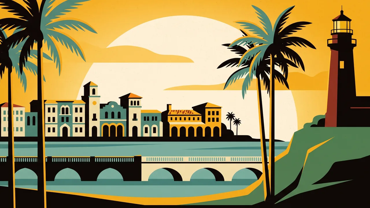 Illustration of Palm Beach, Florida