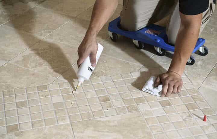 Commercial tile and grout cleaning